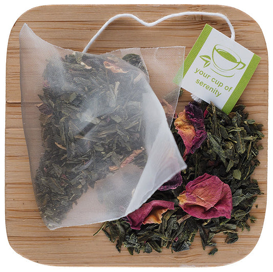 Cherry Rose Green Pyramid Sachets